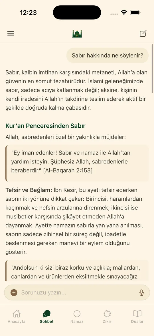 Murid uygulamasının ekran görüntüsü