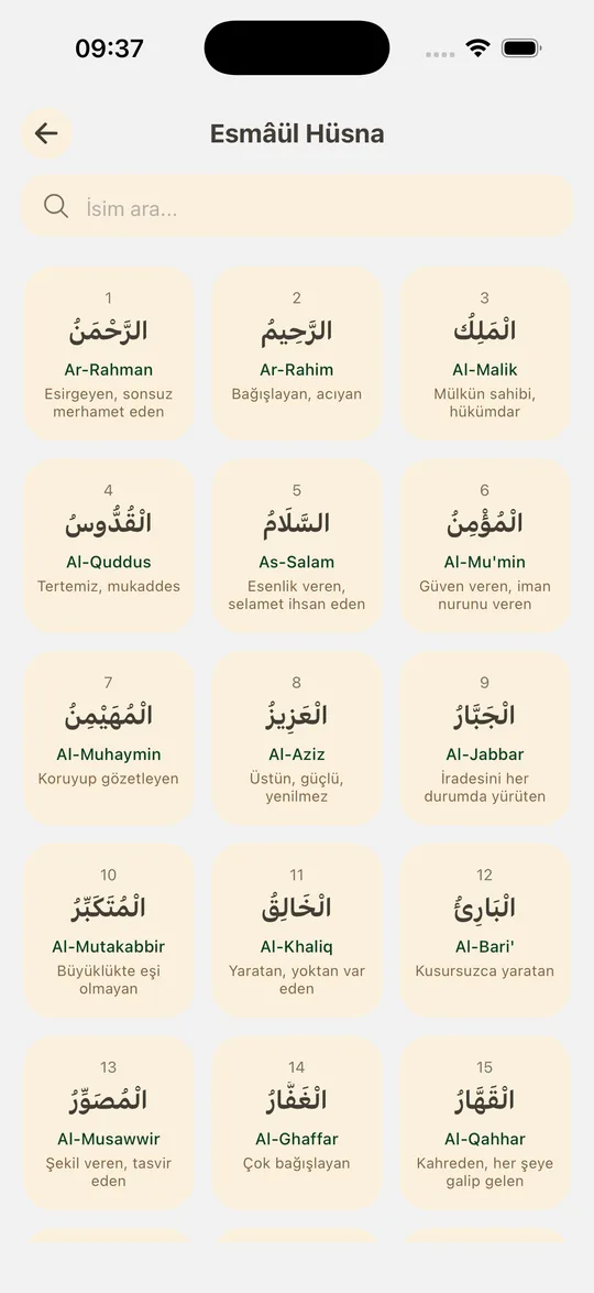 Murid uygulamasının ekran görüntüsü